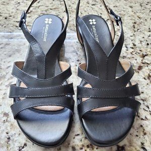Naturalizer Black sling sandals-NWOT